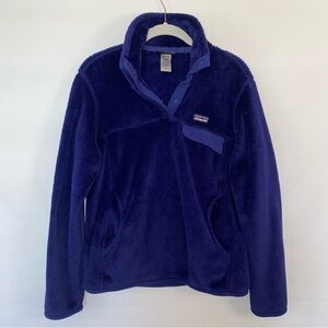 Patagonia Women's Re-Tool Snap Pullover Top Purple S Trail Camp Outdoor Hiking